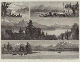 Szkice w Kolumbii Brytyjskiej, Miejsca odwiedzane przez markiza Lorne i księżniczkę Louise